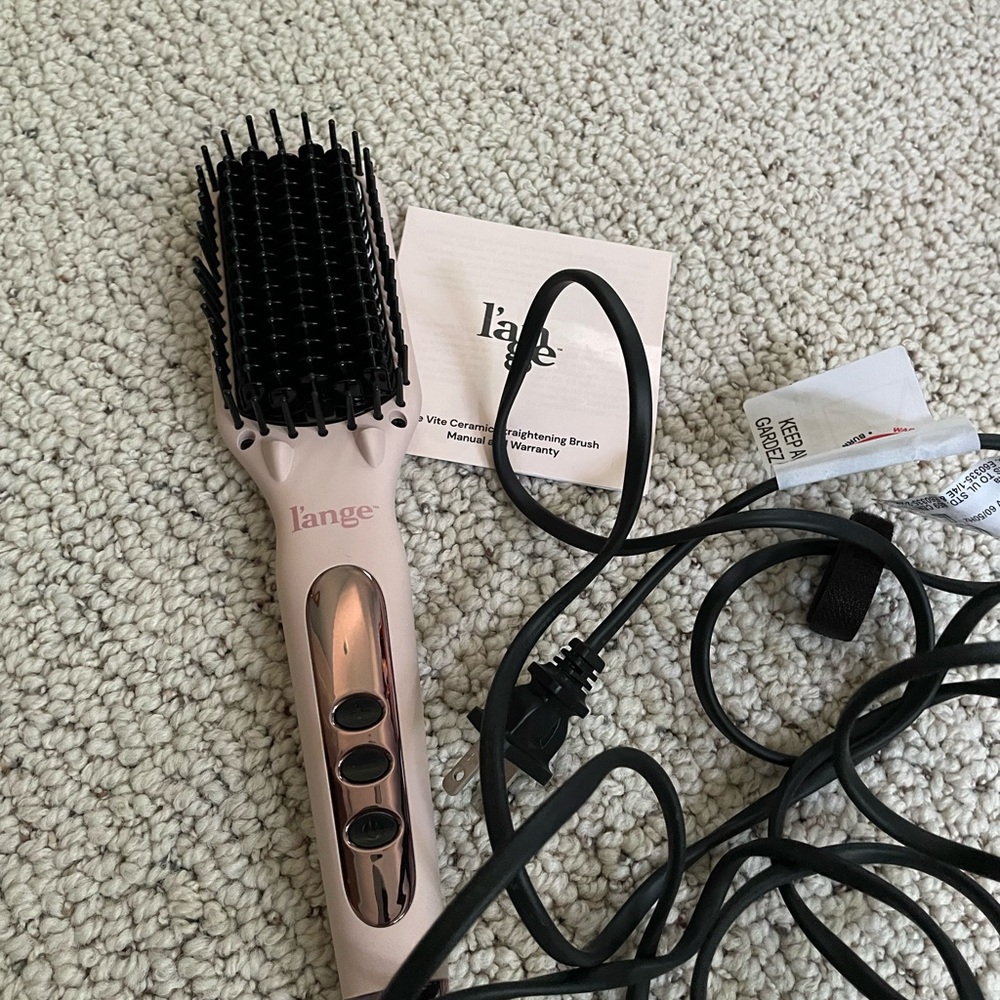 L'ange Pink Hair Straightening Brush